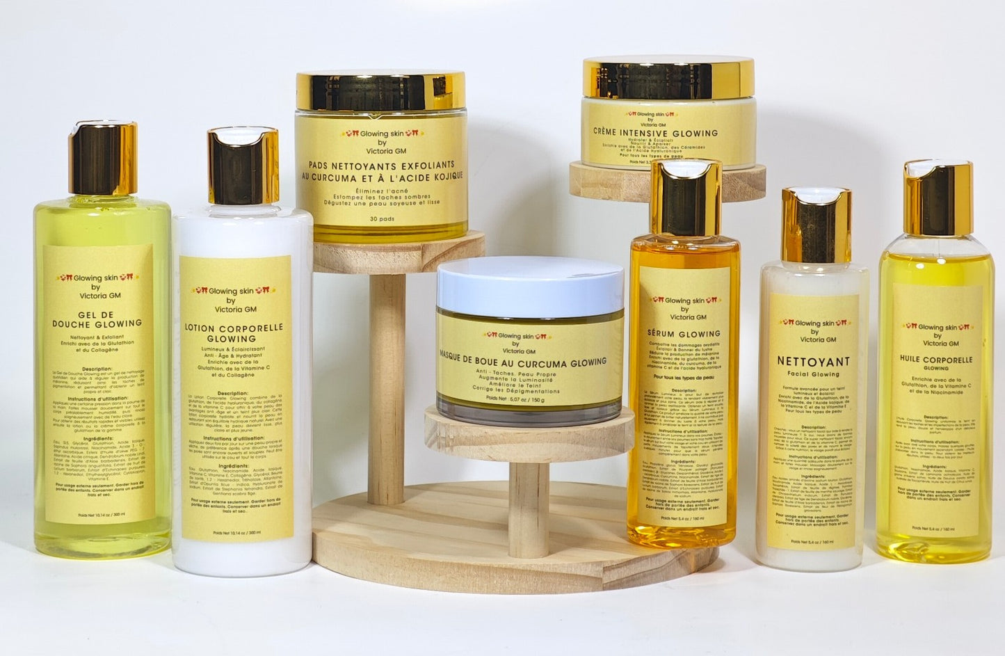 Pads Nettoyants Exfoliants au Curcuma et à l'Acide Kojique