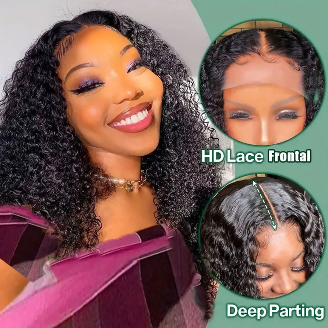 Perruques frontales en dentelle transparente 13x6 bouclées à densité 250 de 40 pouces, perruques en cheveux humains bouclés Jerry, perruque frontale en dentelle 13x4 pour femmes