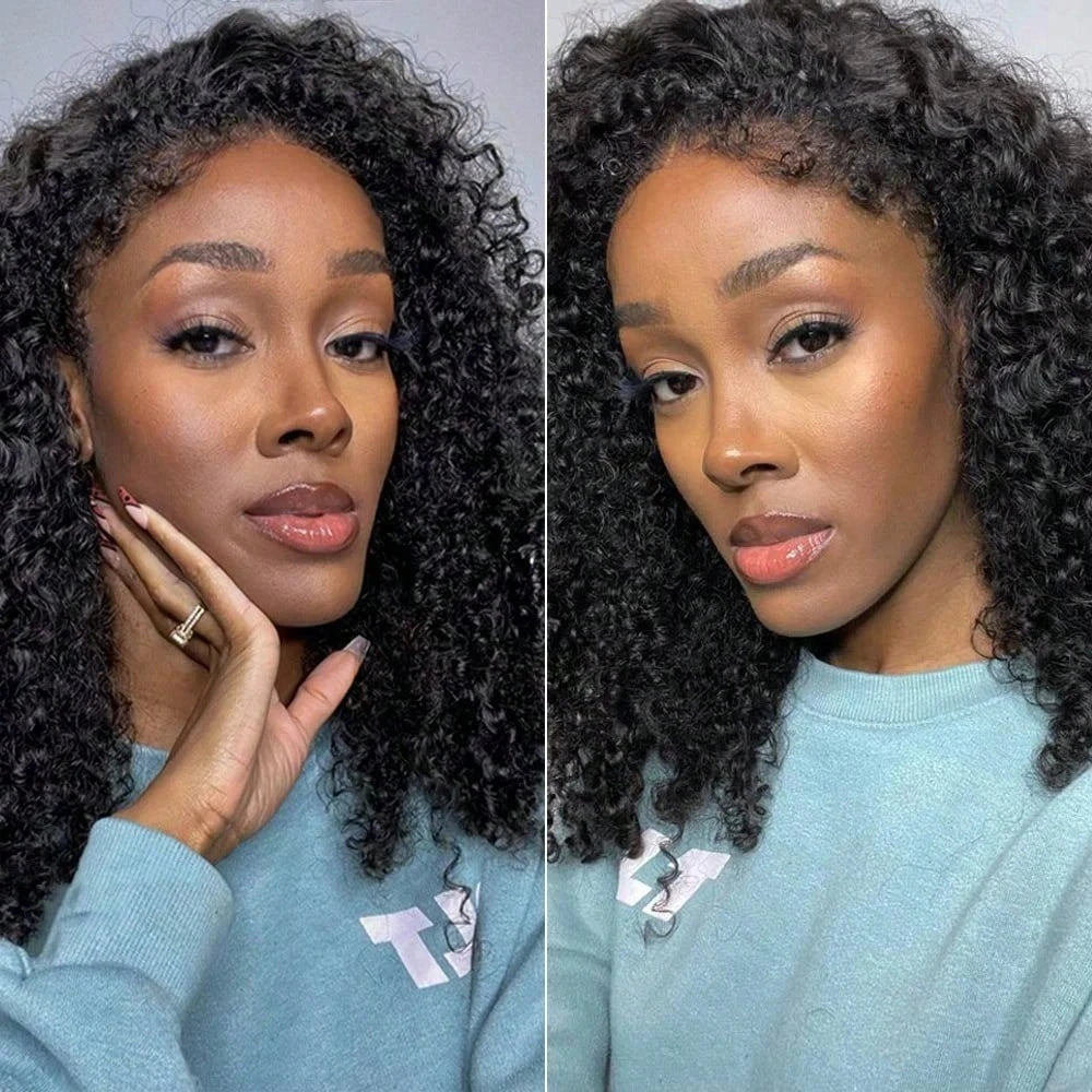 Jerry Curly Lace Front Wigs Human Hair Brazilian Human Hair Wig Natural Full Lace Pre-Plucked Lace Wig With Baby Hair Women