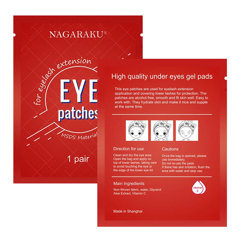NAGARAKU New Patches Eyelash Under Eye Pads Lash Eyelash Extension Patches Eye Tips Sticker Wraps Makeup tools