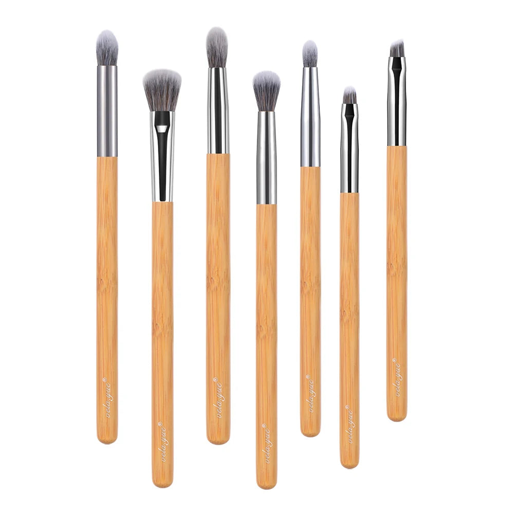 Vela.Yue Premium Makeup Brush Set 7pcs Eyeshadow Smudge Blending Contour Eyeliner Eyebrow Makeup Applicator Tools Kit