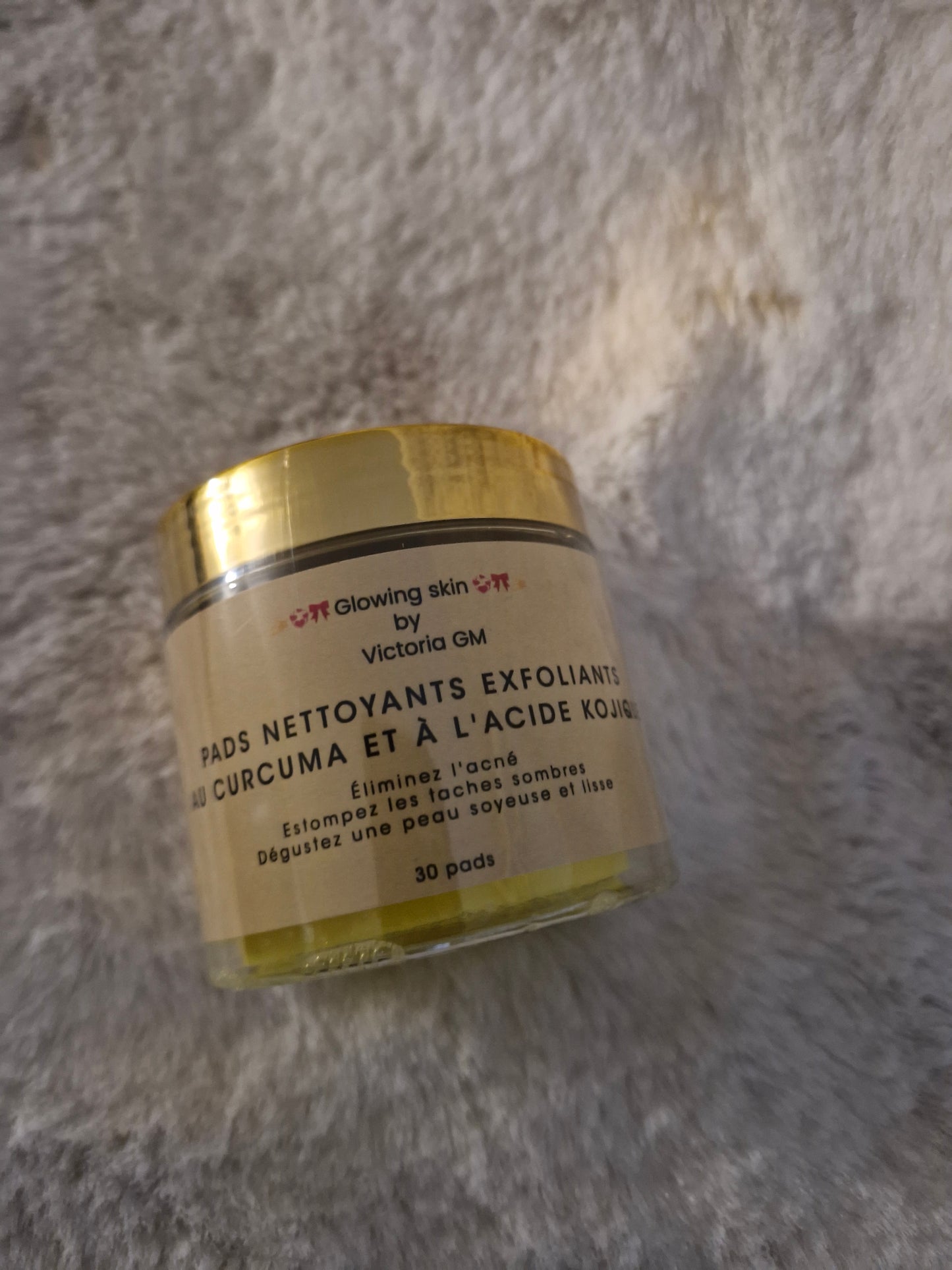 Pads Nettoyants Exfoliants GLOWING SKIN by Victoria GM