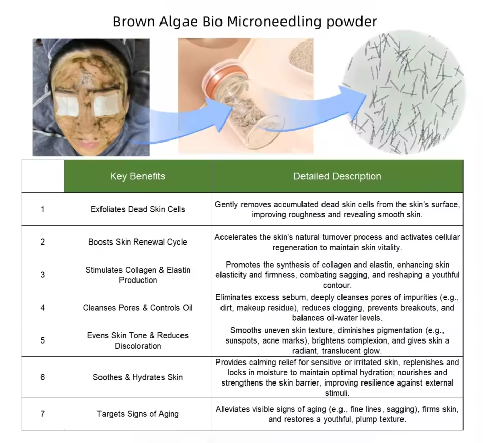 Poudre de peeling aux algues