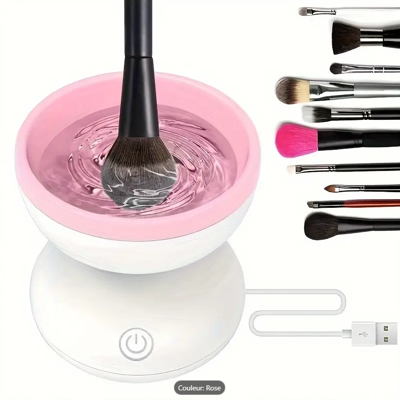 Nettoyeur de Pinceaux de Maquillage Alimenté par USB