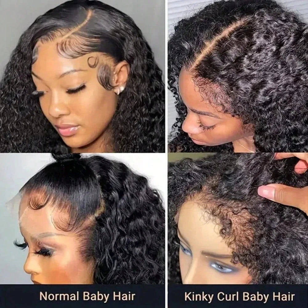 Jerry Curly Lace Front Wigs Human Hair Brazilian Human Hair Wig Natural Full Lace Pre-Plucked Lace Wig With Baby Hair Women