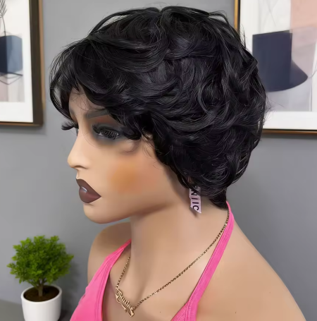 Perruque Pixie Coupe Courte Cheveux