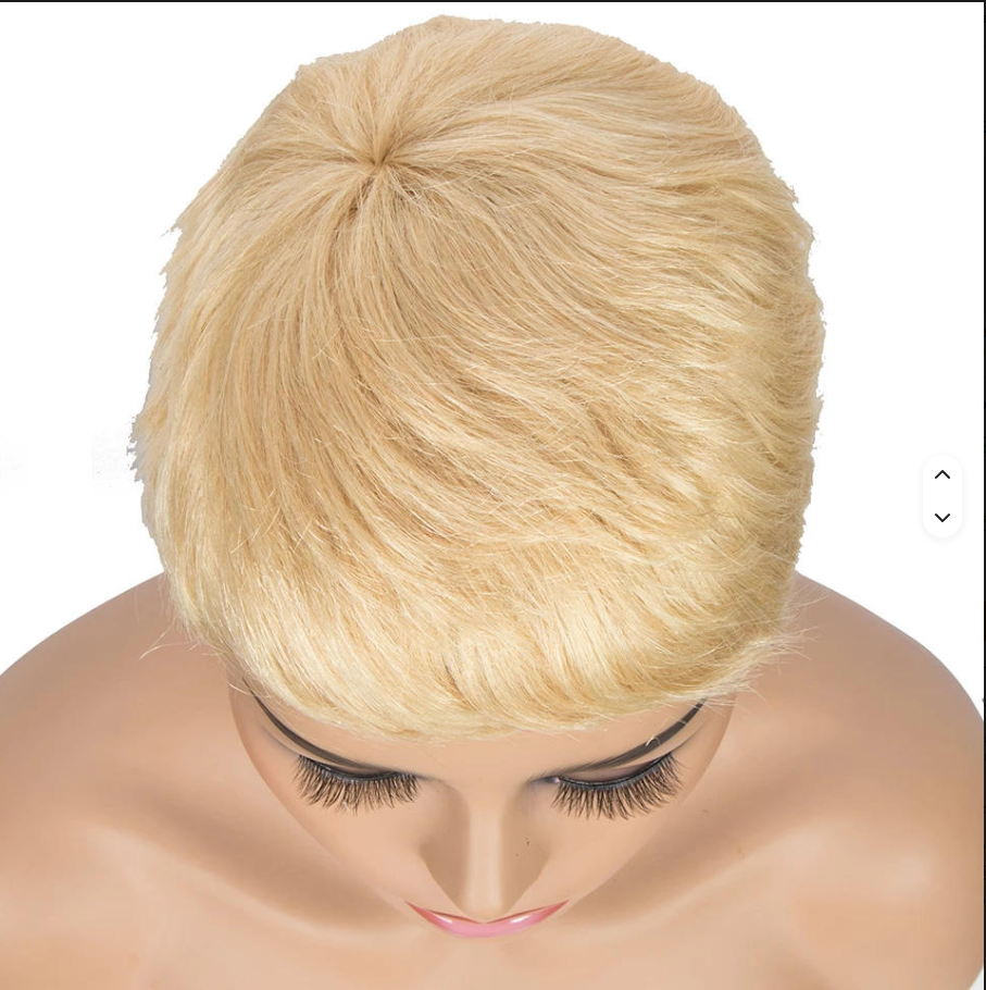 Perruques Pixie 613 Courtes Blanches