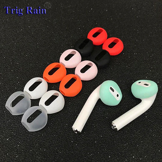 2pcs/pair Ear pads for AirPods Wireless Bluetooth for iPhone 7 7Plus earphones silicone ear caps earphone case earpads eartips