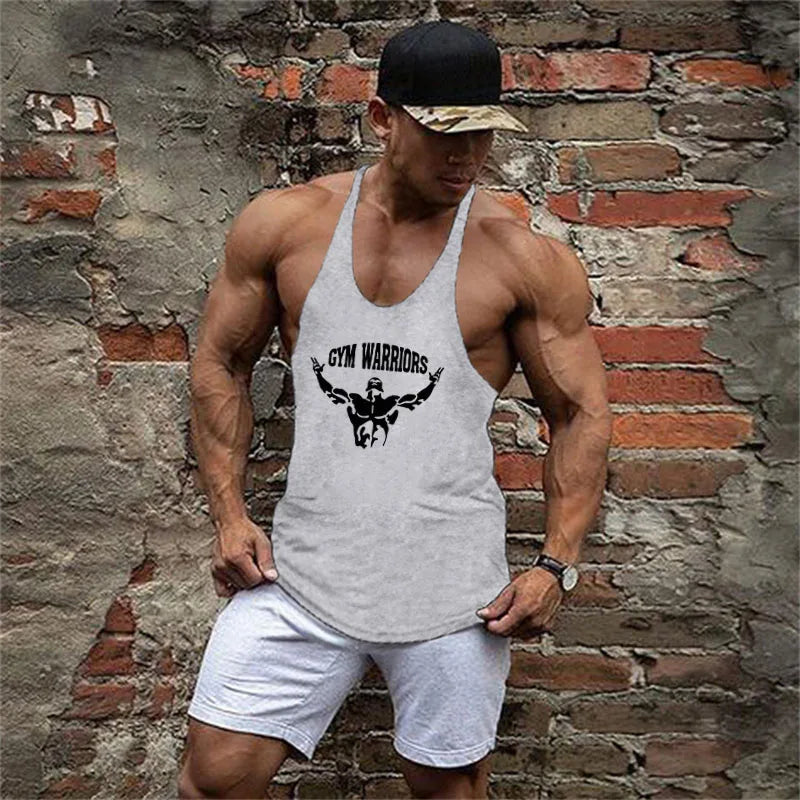 Muscle Guys Brand Clothing Gym Tank Tops Men's Fitness Cotton Clothes Singlets Men Stringer Bodybuilding Sleeveless Shirt