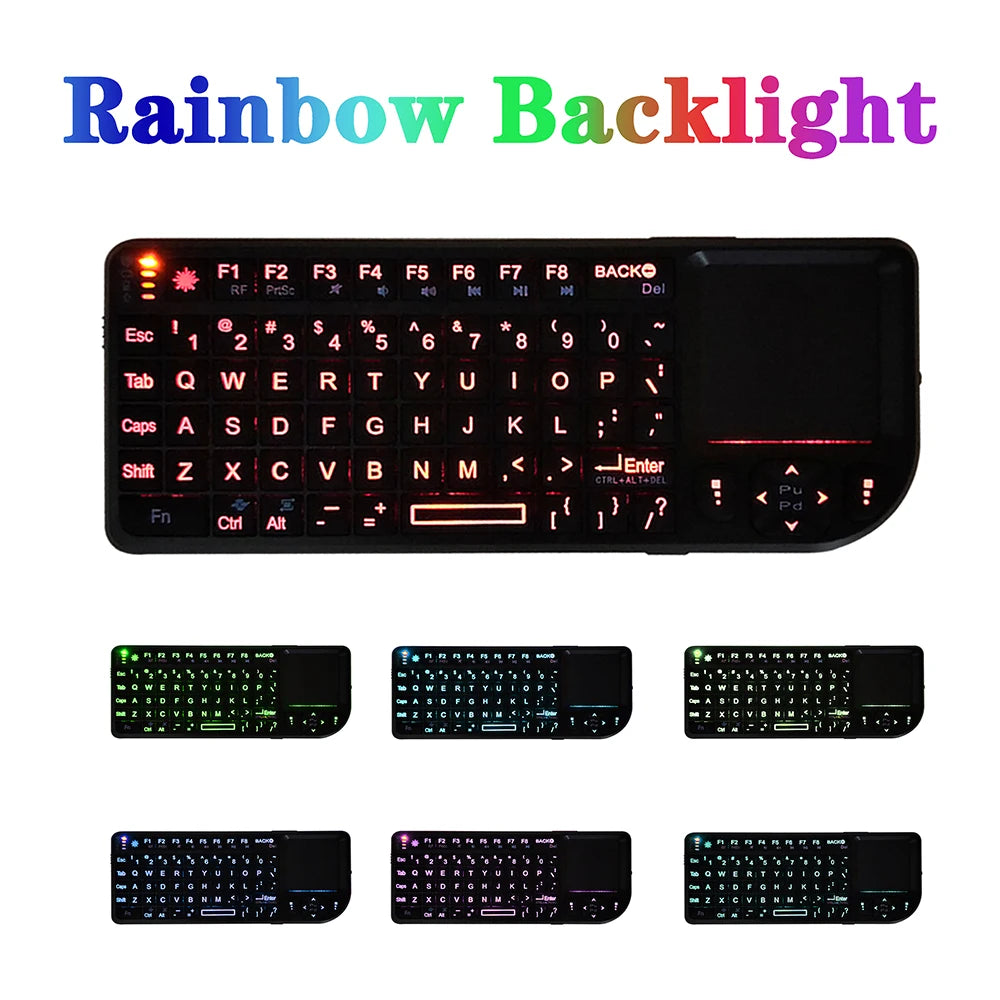 Wireless Keyboard 2.4G RF Keyboard 3 in 1 Handheld with Touchpad Mouse for PC Notebook Smart TV Box Wireless Keyboard