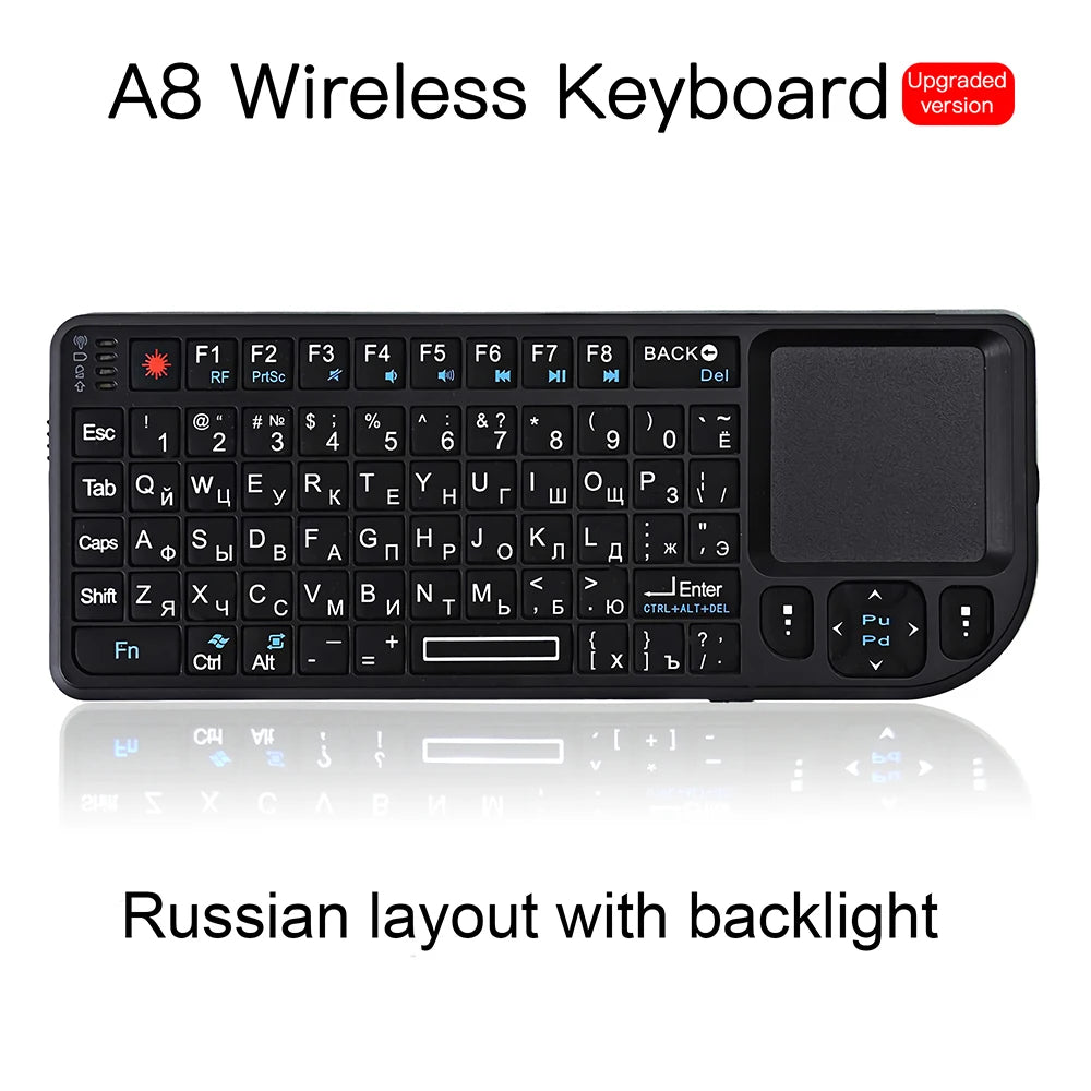 Wireless Keyboard 2.4G RF Keyboard 3 in 1 Handheld with Touchpad Mouse for PC Notebook Smart TV Box Wireless Keyboard