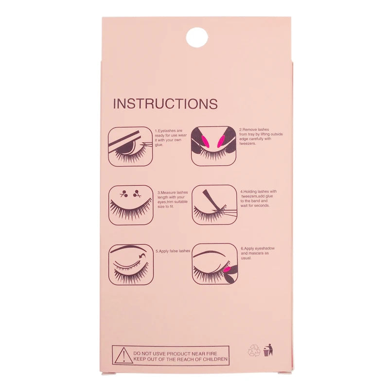 SHIDISHANGPIN 5 Pairs Eyelashes Natural Mink Eyelashes Fluffy 3D Mink Lashes Thick False Lashes Makeup Fake Eyelashes cilios