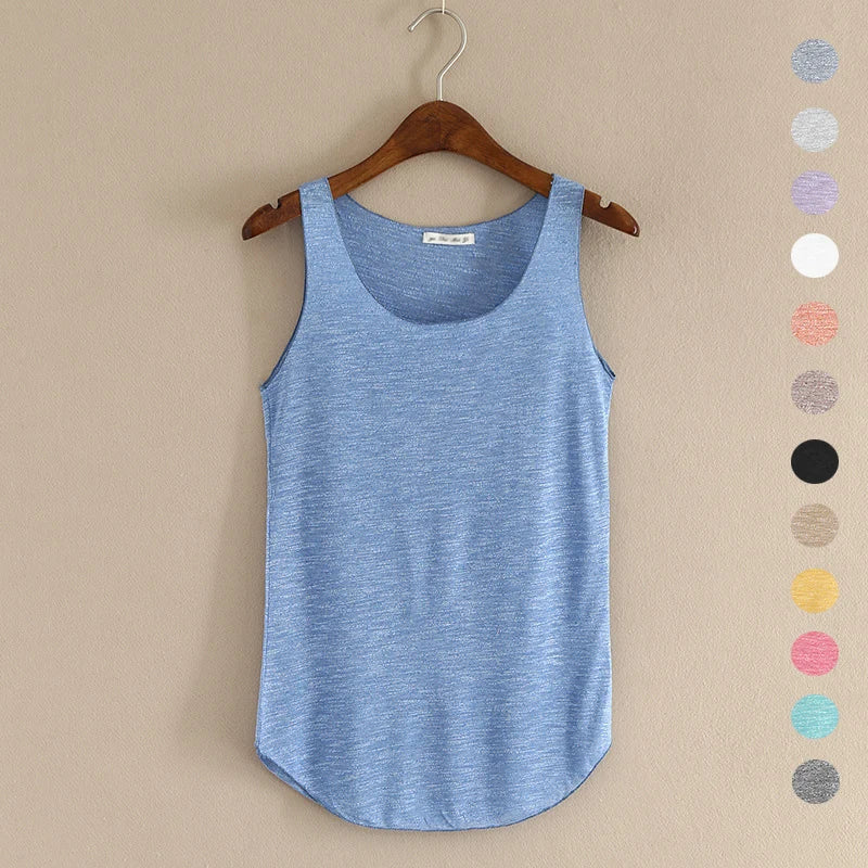 HOT Summer Fitness Tank Top New T-Shirt Plus Size Loose Model Women's T-Shirt Cotton O-Neck Slim Tops Fashion Women's Clothes