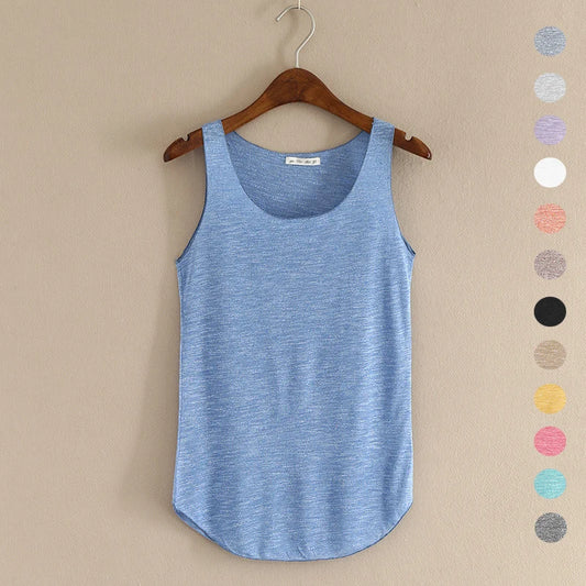 HOT Summer Fitness Tank Top New T-Shirt Plus Size Loose Model Women's T-Shirt Cotton O-Neck Slim Tops Fashion Women's Clothes