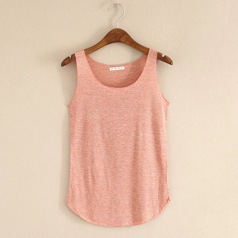 HOT Summer Fitness Tank Top New T-Shirt Plus Size Loose Model Women's T-Shirt Cotton O-Neck Slim Tops Fashion Women's Clothes