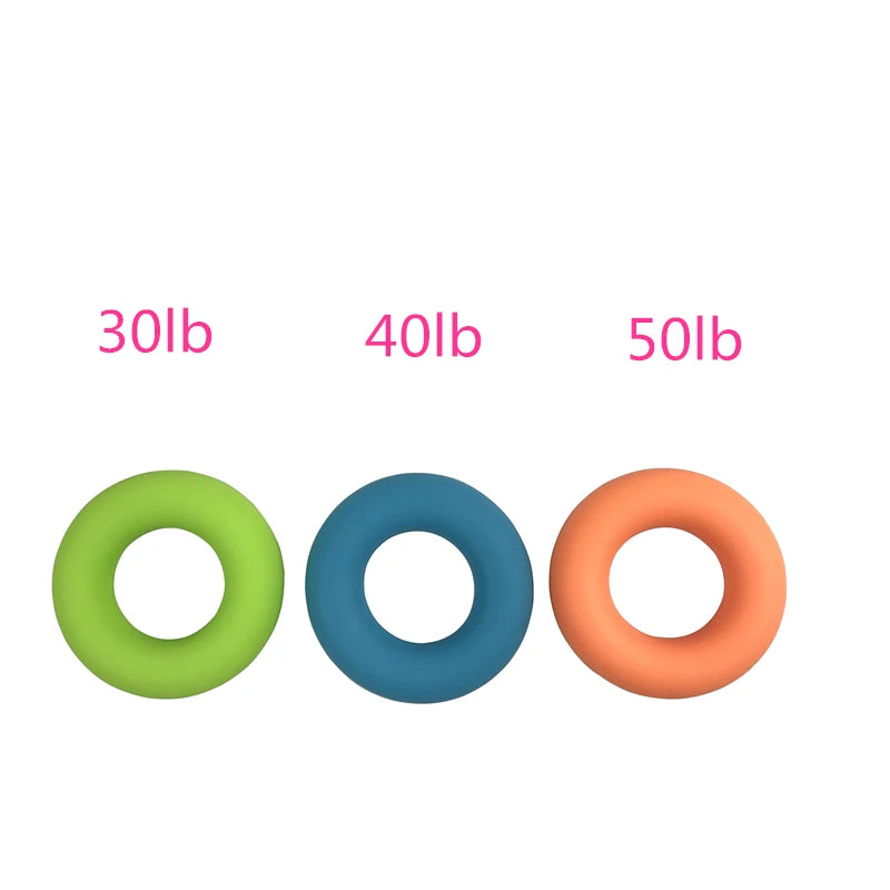 Fitness 30lb 40lb 50lb Strength Hand Grip Muscle Power Training Silicone Easy Carrier Hand Grips Fitness Silicone Ring Exerciser
