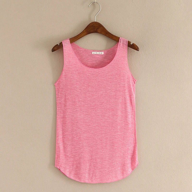 HOT Summer Fitness Tank Top New T-Shirt Plus Size Loose Model Women's T-Shirt Cotton O-Neck Slim Tops Fashion Women's Clothes