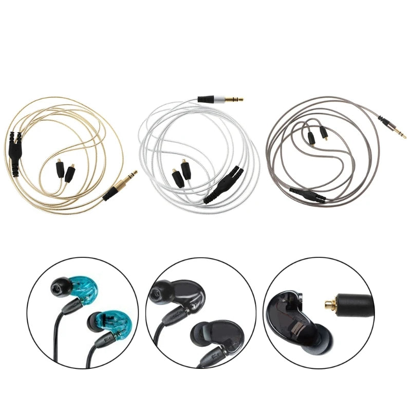 MMCX Cable for  SE215 SE315 SE535 SE846 Earphones Headphone Cables Cord for xiaomi