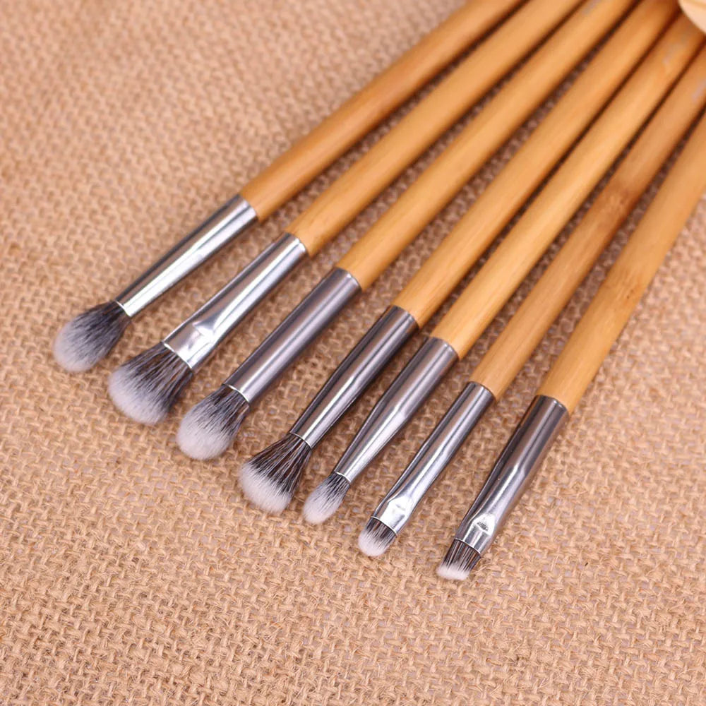 Vela.Yue Premium Makeup Brush Set 7pcs Eyeshadow Smudge Blending Contour Eyeliner Eyebrow Makeup Applicator Tools Kit