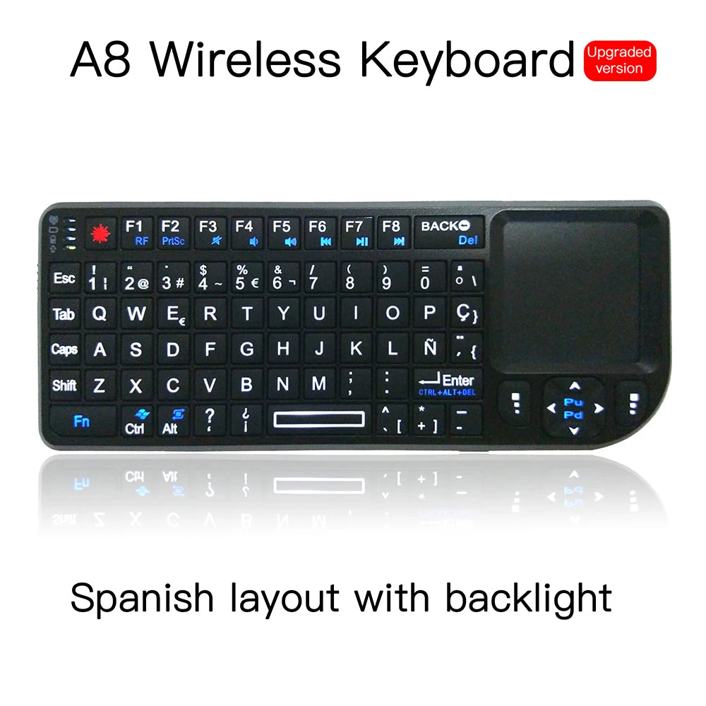 Wireless Keyboard 2.4G RF Keyboard 3 in 1 Handheld with Touchpad Mouse for PC Notebook Smart TV Box Wireless Keyboard