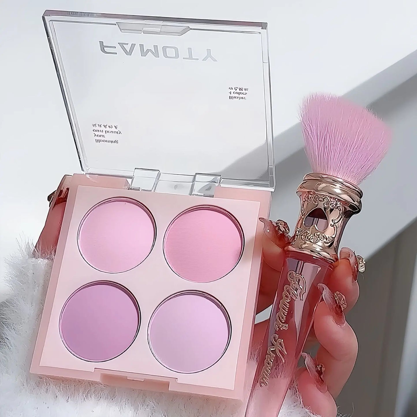 4 Colors Blush Powder Face Makeup Sweet Warm Colors Matte Cheek Powder Facial Beauty Cosmetic Makeup Blush