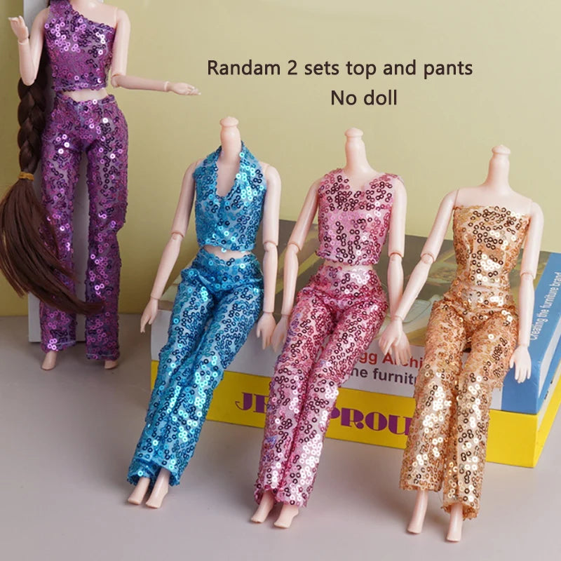 Random 4 sets/Lot 11.5in/30cm Doll Clothes Fashion Outfits Sexy Swimsuits Sport Wear Casual Dresses Doll Accessories