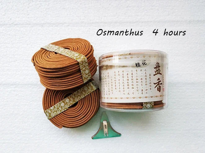 Y 48pcs/box Natural Coil Incense Aromatherapy Fragrance Indoors Indian Buddhist Sandalwood Incense Without Censer Home Fragrance