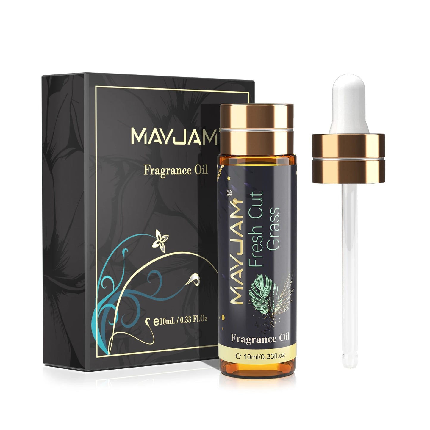 MAYJAM Fragrance Oils with Dropper Bamboo Bay Rum Forest Pine Fresh Cut Grass Rain New Aroma Oils For Humidifier Diffuser