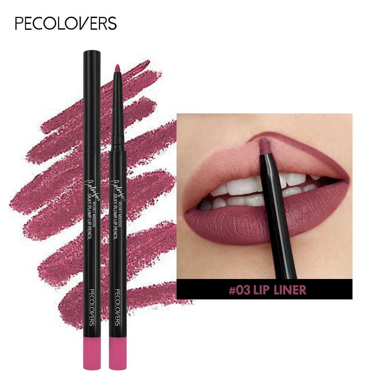 12Color Waterproof Matte Lipliner Pencil Sexy Red Contour Tint Lipstick Lasting Non-stick Cup Moisturising Lips Makeup Cosmetic