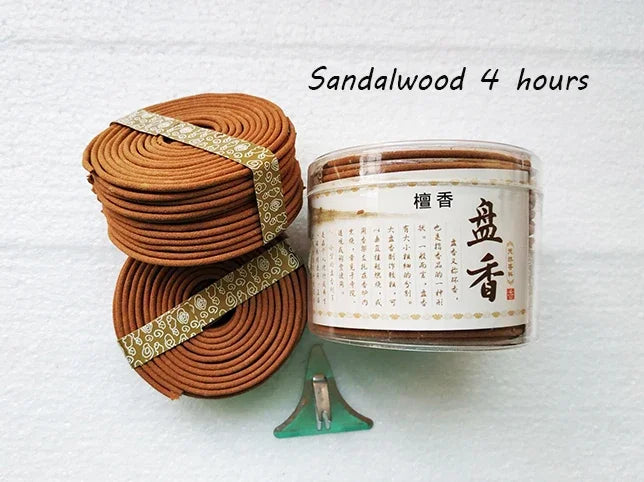 Y 48pcs/box Natural Coil Incense Aromatherapy Fragrance Indoors Indian Buddhist Sandalwood Incense Without Censer Home Fragrance