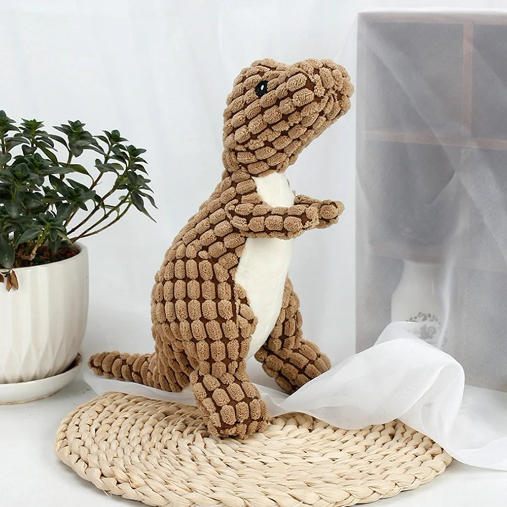 Cats and Dogs Pet Plush Dinosaur Toys Interactive Dog Chew Toys Plush Stuffed Pet Supplies Dog Toys for Small Dogs