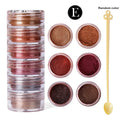 Poudre mica nacrée 6 couleurs/set, pigment pour résine, colorant pour moules en résine époxy pour bijoux DIY