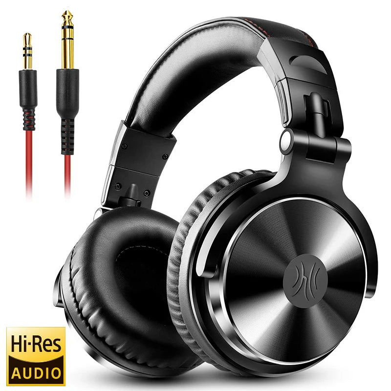 Oneodio Pro-10 Wired Headphones with 50mm Quality HiFi Drivers Stereo Big Headphones Studio Mixing Recording Monitoring Headset