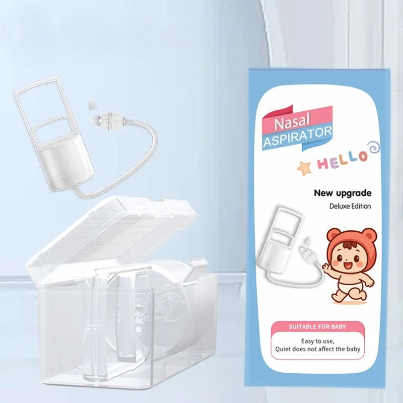 Baby Nasal Aspirator Powerful Hand Pump Safe Nose Cleaner For Newborn Quiet Manual Nose Suctioner for Babies Kids Mucus Relief