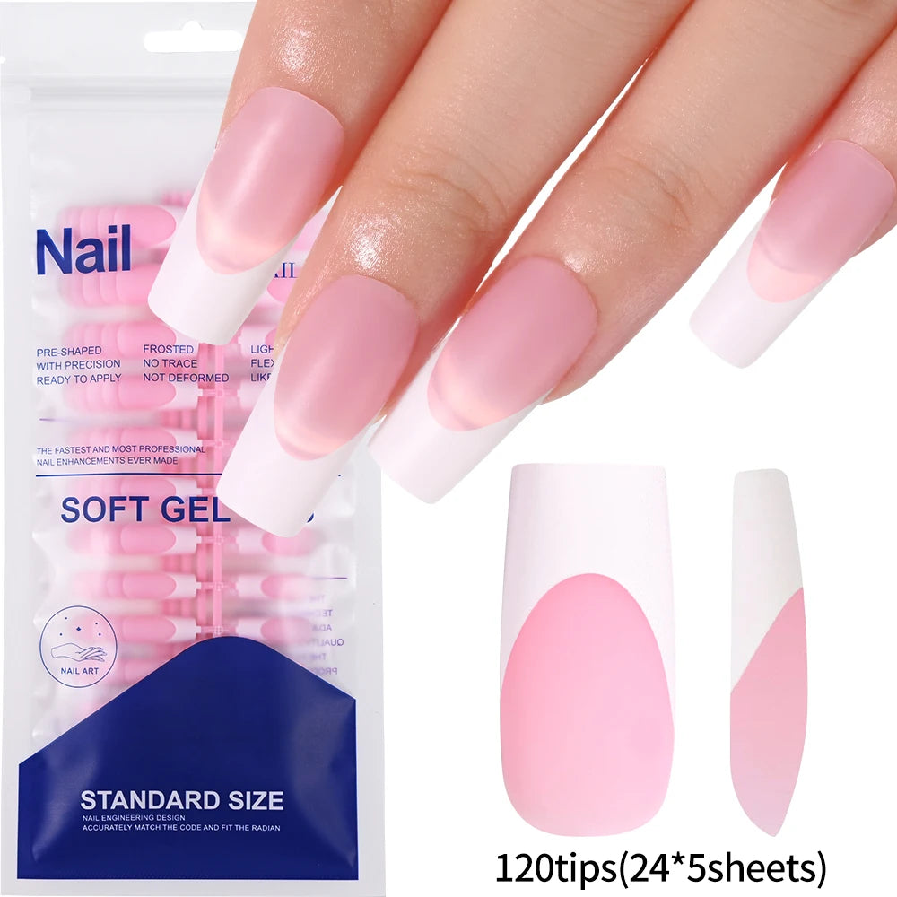 100 pcs d’ongles press-on rose clair, courts à moyens, carrés, faux ongles portables, 10 tailles, couverture complète, décoration pour doigts