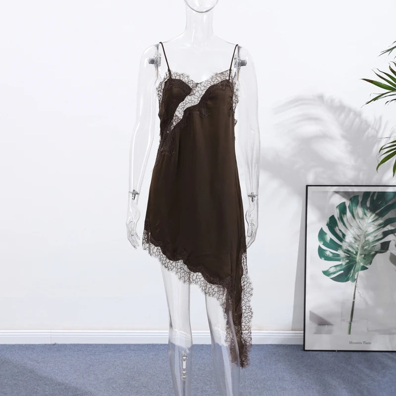 Sexy Sequins Splicing Backless Dresses Women's Elegant Short Sleeve O-neck Ribbons Long Robes 2026 Spring New Ladies Chic Dress