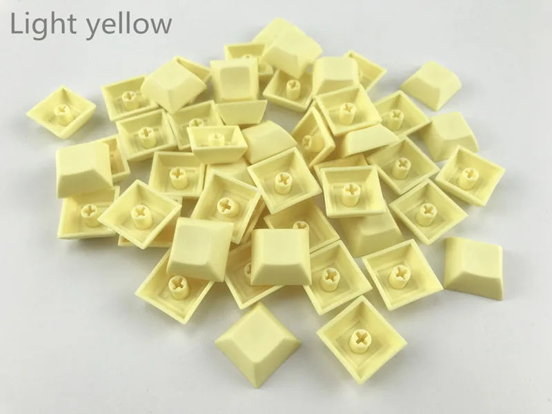 Cool Jazz pbt keycap dsa 1u mixded color  green yellow blue white Transparent keycaps for gaming mechanical keyboard