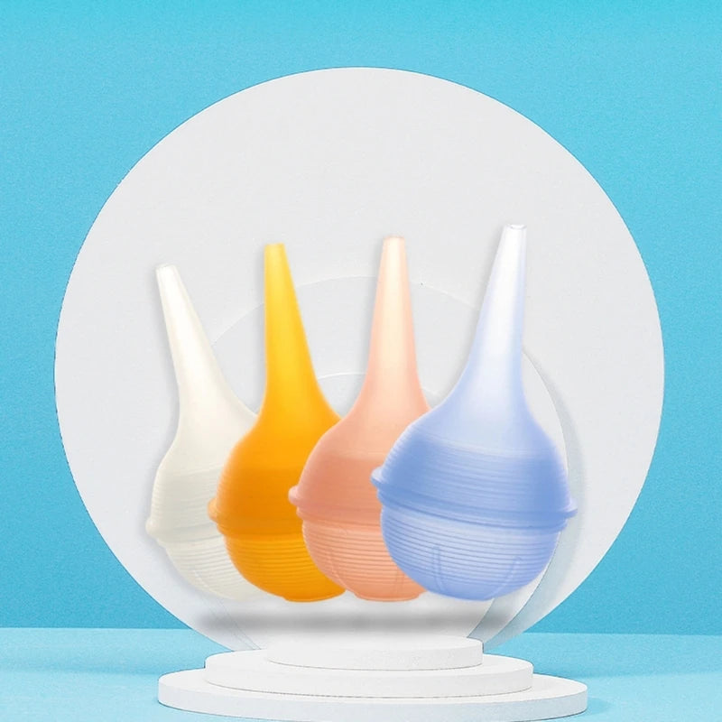 Baby Nasal Aspirator Nose Aspirator Vacuum Suction Kit Nose Cleaner with Soft Silicone Nozzle Hand Squeeze Snot Remover