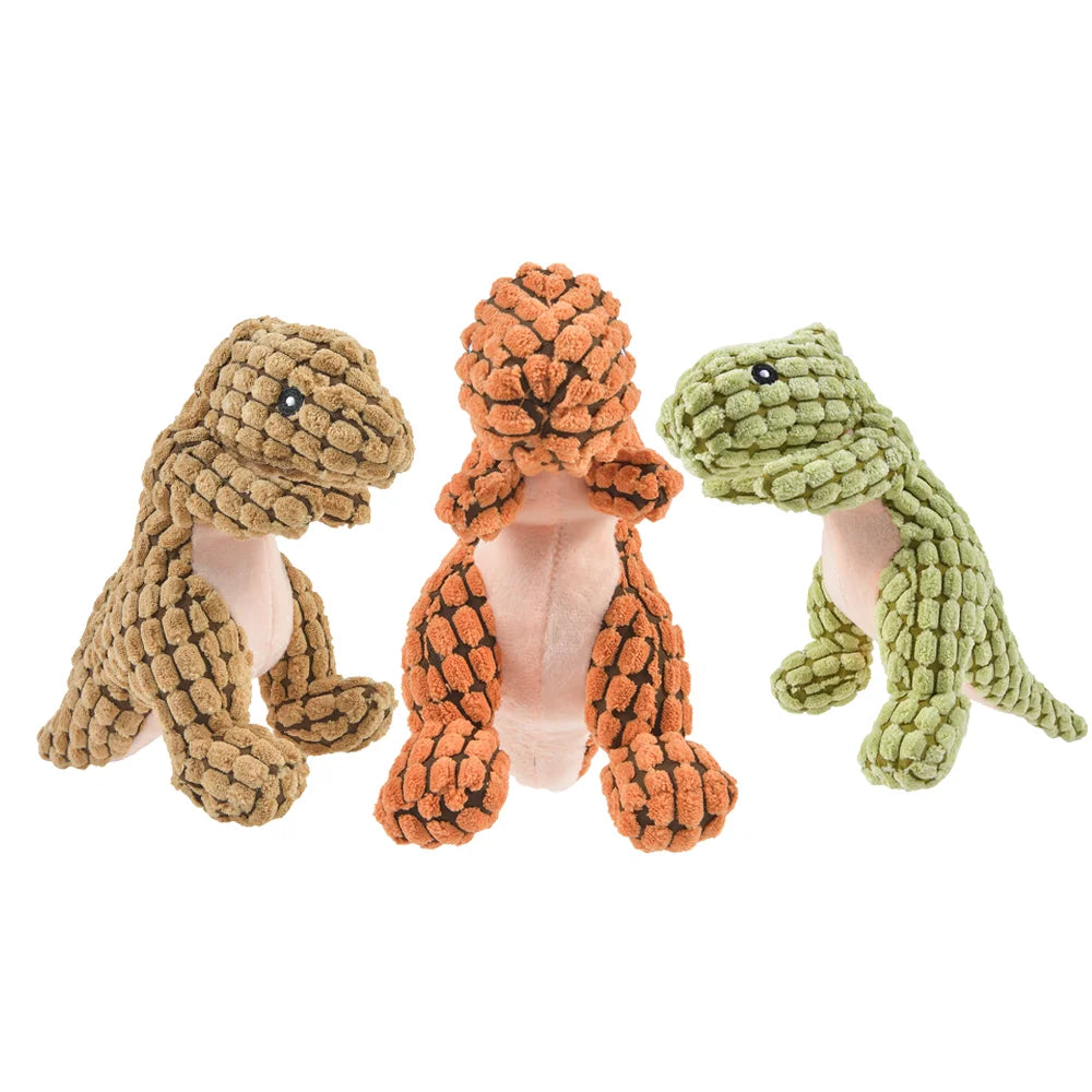 Cats and Dogs Pet Plush Dinosaur Toys Interactive Dog Chew Toys Plush Stuffed Pet Supplies Dog Toys for Small Dogs