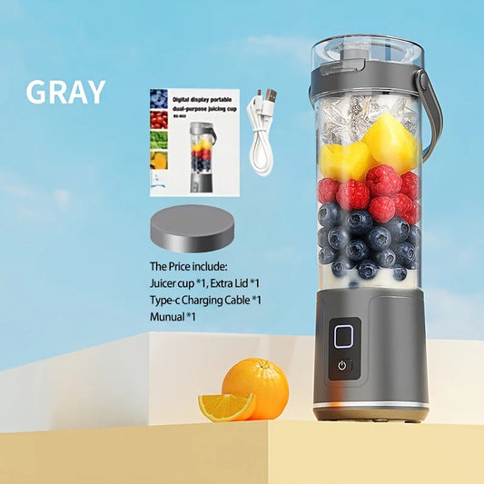 Portable Blender Cup, Electric USB Juicer Blender, Mini Blender, Portable Blender for Milkshakes and Smoothies