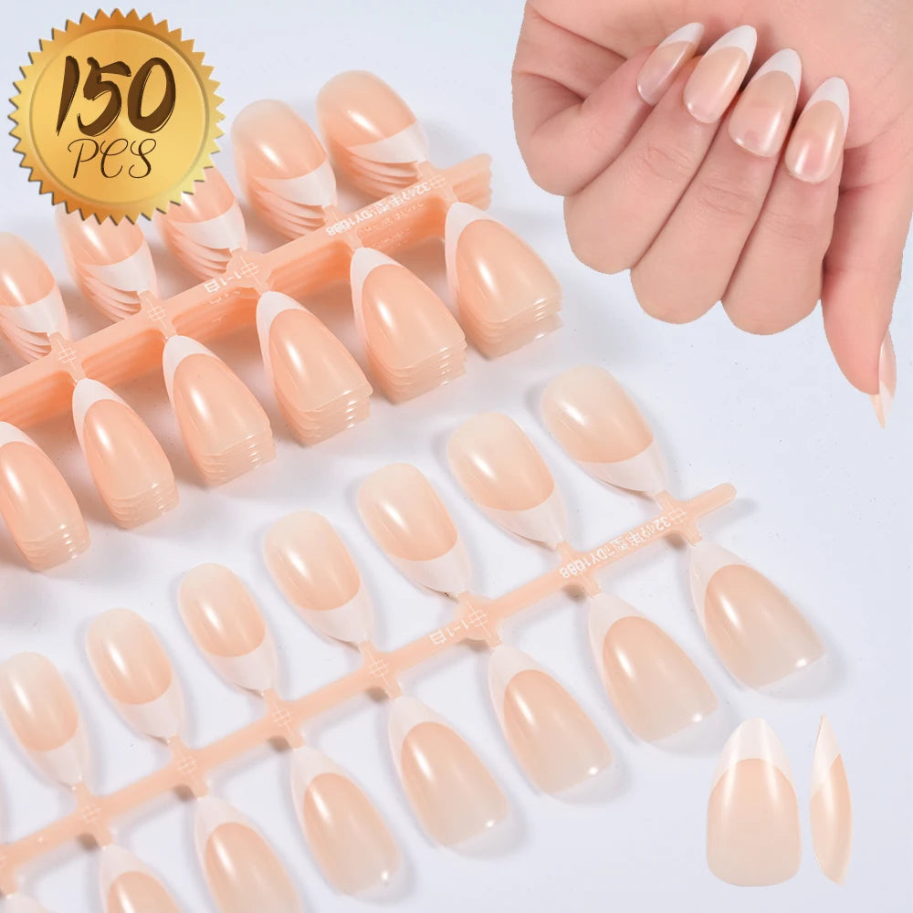 100 pcs d’ongles press-on rose clair, courts à moyens, carrés, faux ongles portables, 10 tailles, couverture complète, décoration pour doigts