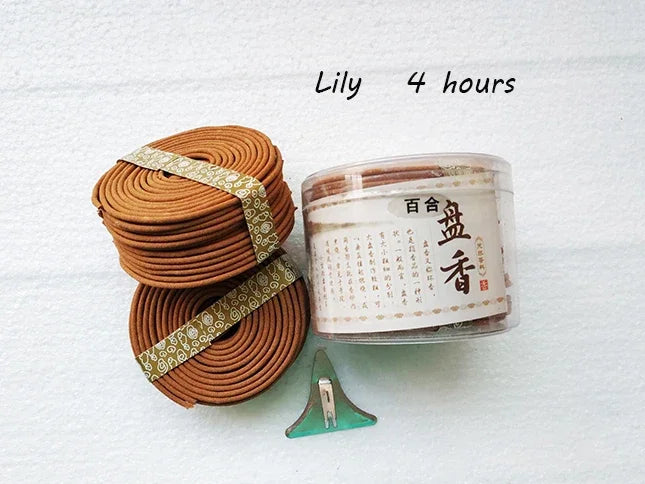 Y 48pcs/box Natural Coil Incense Aromatherapy Fragrance Indoors Indian Buddhist Sandalwood Incense Without Censer Home Fragrance