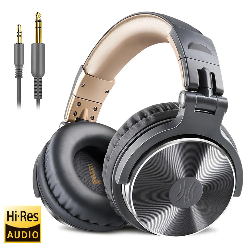 Oneodio Pro-10 Wired Headphones with 50mm Quality HiFi Drivers Stereo Big Headphones Studio Mixing Recording Monitoring Headset