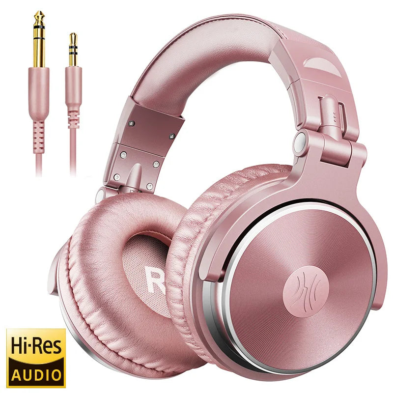 Oneodio Pro-10 Wired Headphones with 50mm Quality HiFi Drivers Stereo Big Headphones Studio Mixing Recording Monitoring Headset