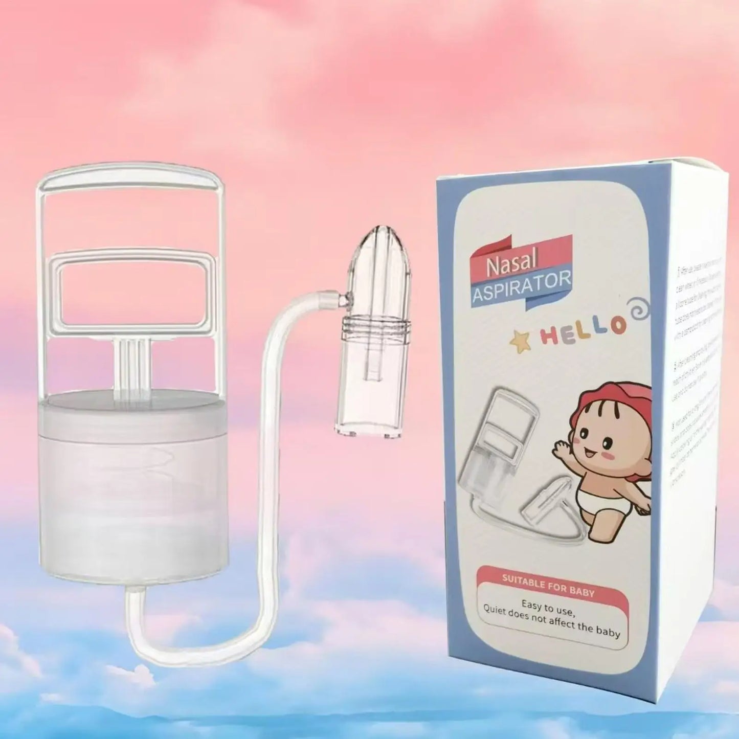 Manual nasal aspirator negative pressure vacuum nasal aspirator Handheld Nose Sucker Hand Puller Clogged Passages and Boogers
