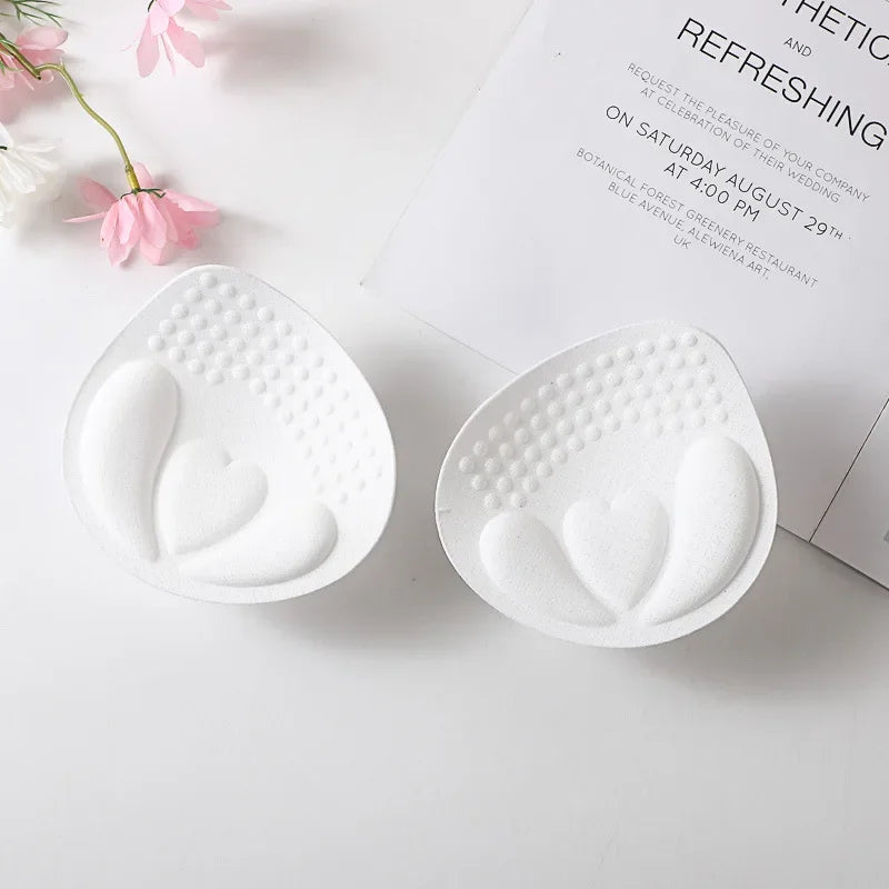 Removable Thicken Push Up Bra Pad Women Underwear Breast Lift Inserts Breathable Sponge Foam Underwear Lining Swimsuit Bra Pad