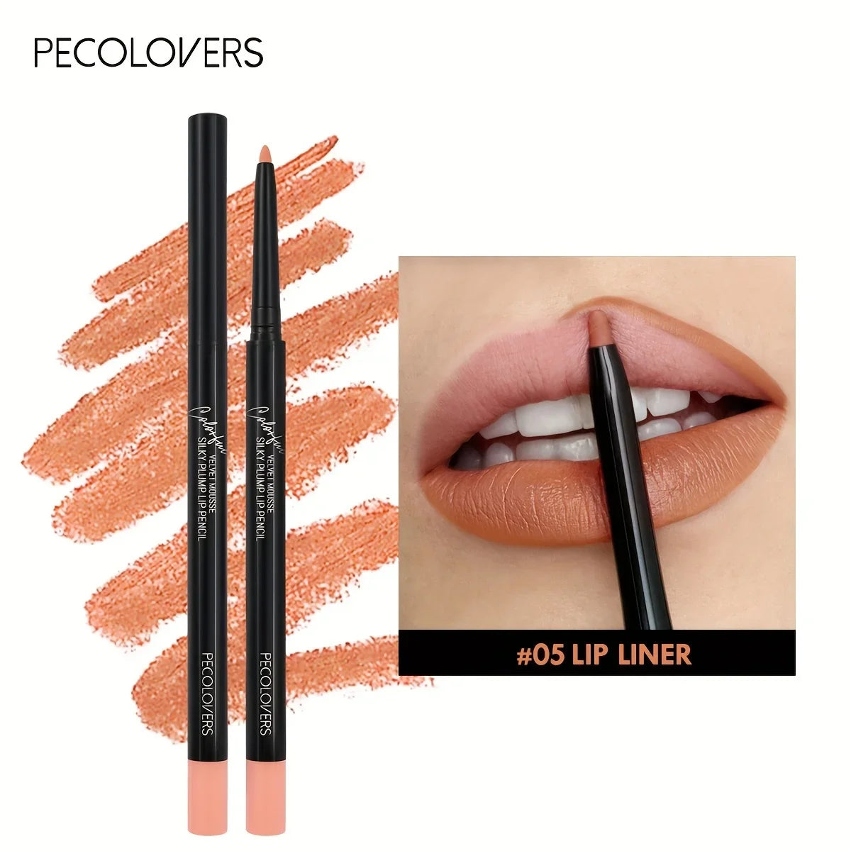 12Color Waterproof Matte Lipliner Pencil Sexy Red Contour Tint Lipstick Lasting Non-stick Cup Moisturising Lips Makeup Cosmetic