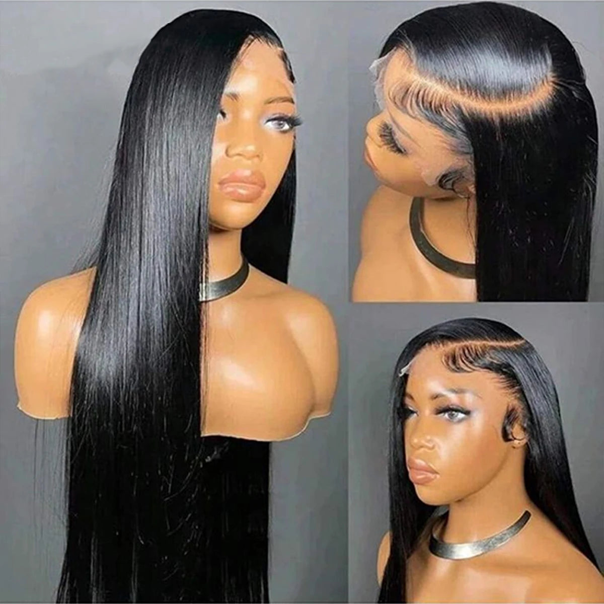 Glueless Straight Human Hair Wigs Ready To Wear 13X6 Hd Lace Frontal Wig 13X4 Front 30 40 Inch Wig 4X4 5X5 Closure Wig For Women
