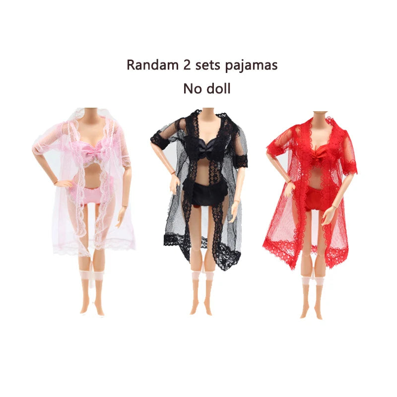 Random 4 sets/Lot 11.5in/30cm Doll Clothes Fashion Outfits Sexy Swimsuits Sport Wear Casual Dresses Doll Accessories