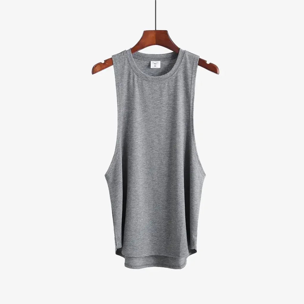 Fitness Clothing Blank Sleeveless Shirt Men's Gym Stringer Tank Top Bodybuilding Tank Top Men Sportswear Undershirt Fashion Vest